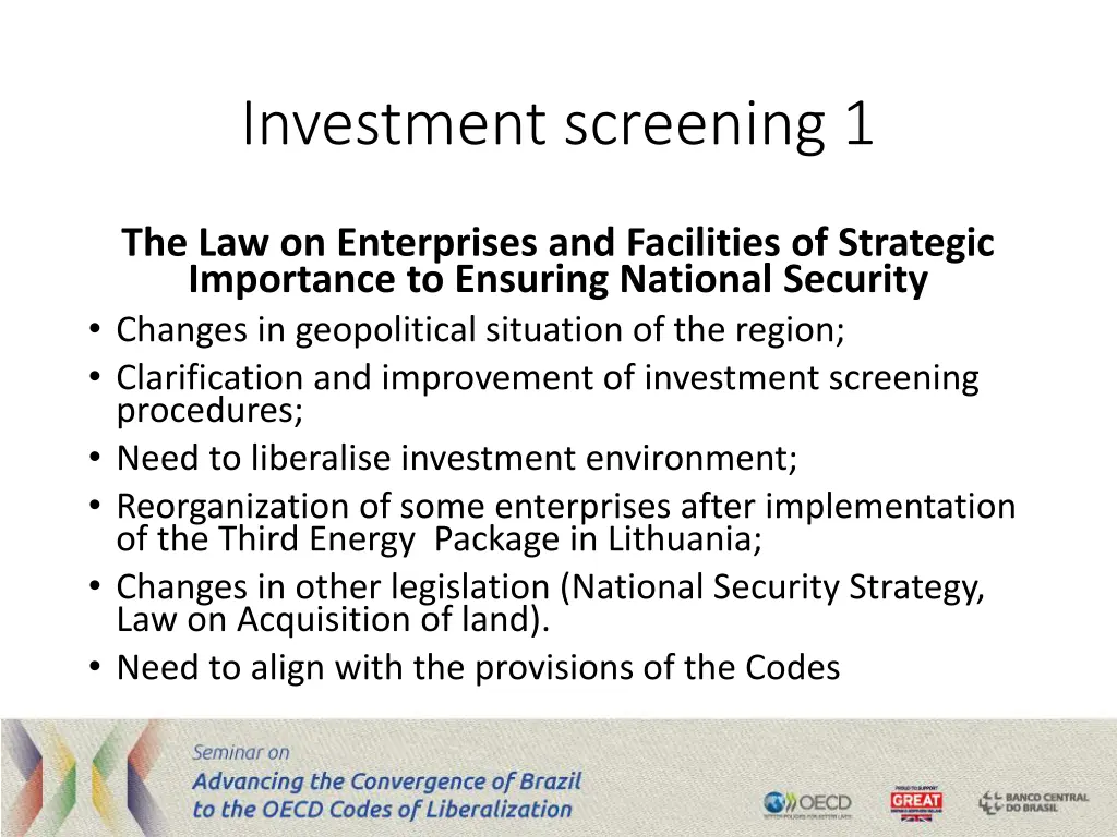 investment screening 1