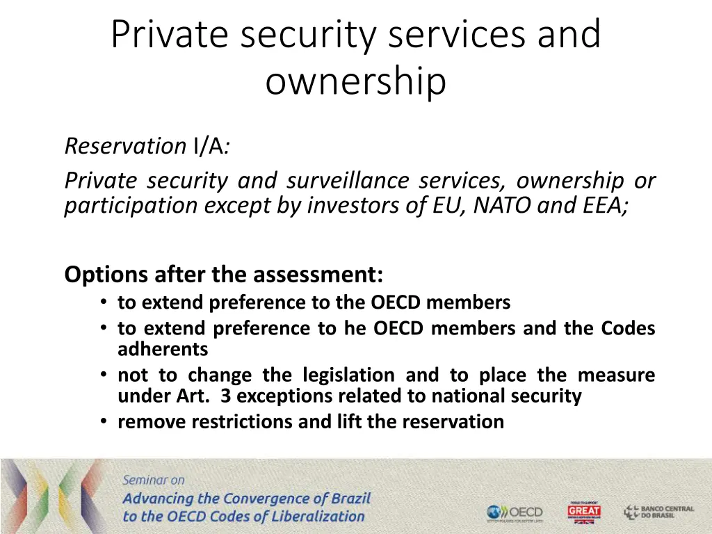 private security services and ownership