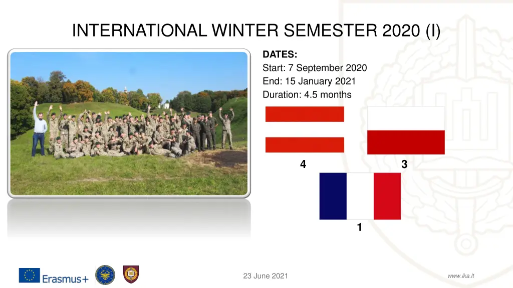 international winter semester 2020 i