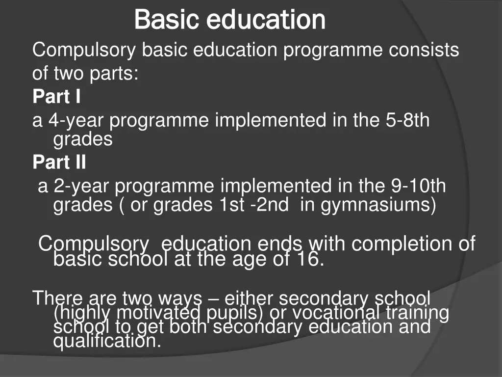 basic basic education education