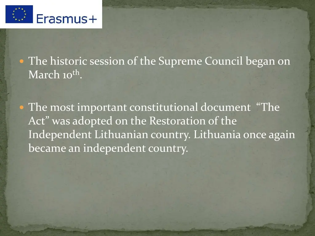 the historic session of the supreme council began