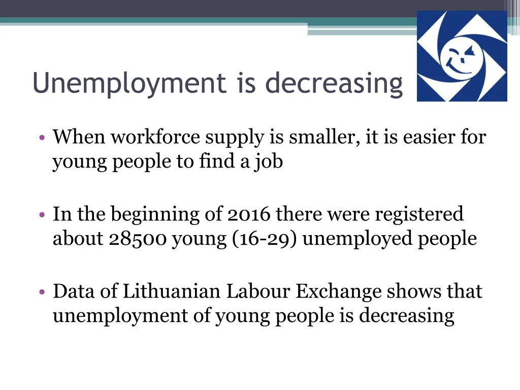 unemployment is decreasing