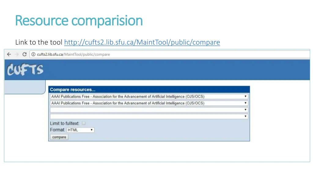 resource resource comparision comparision