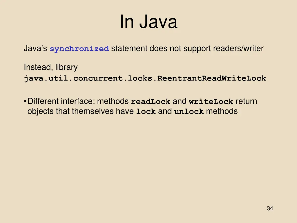 in java