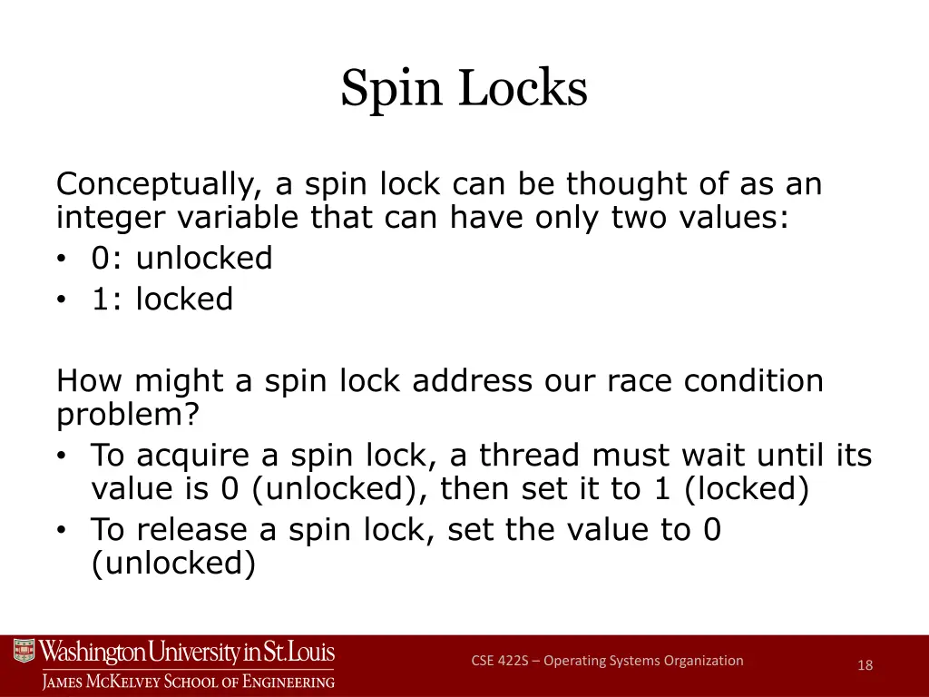 spin locks