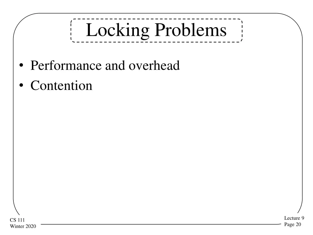 locking problems