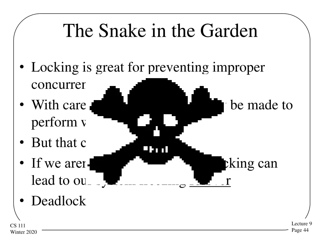 the snake in the garden