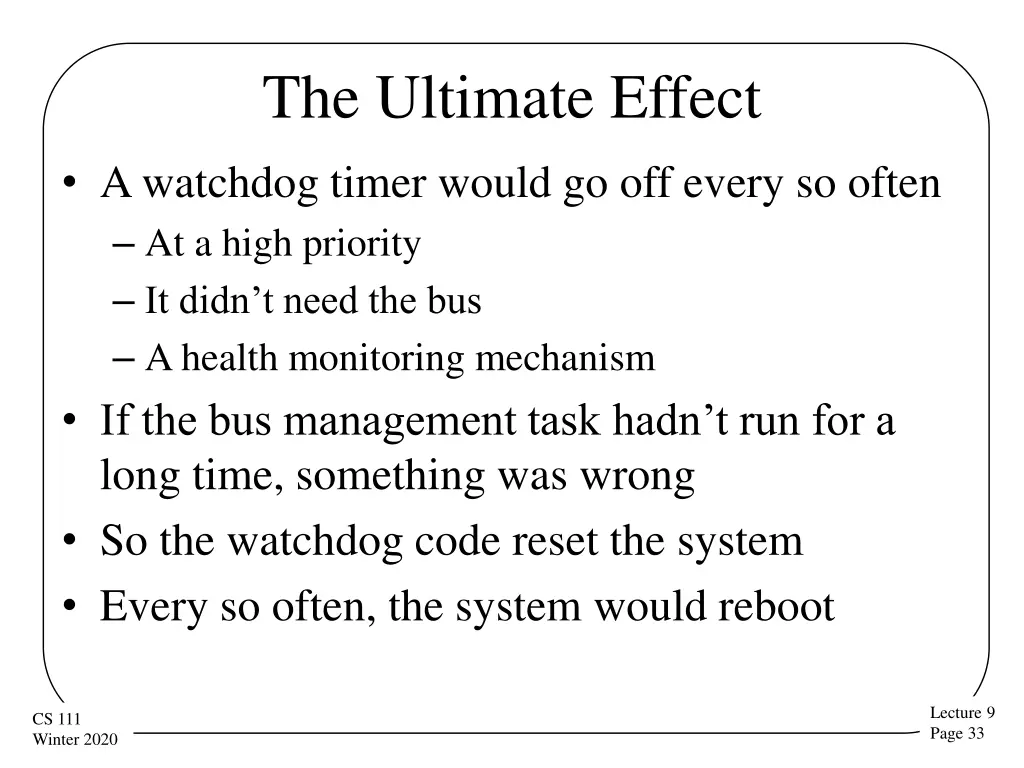 the ultimate effect