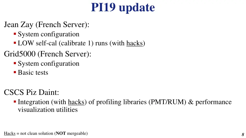 pi19 update