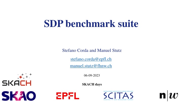 sdp benchmark suite