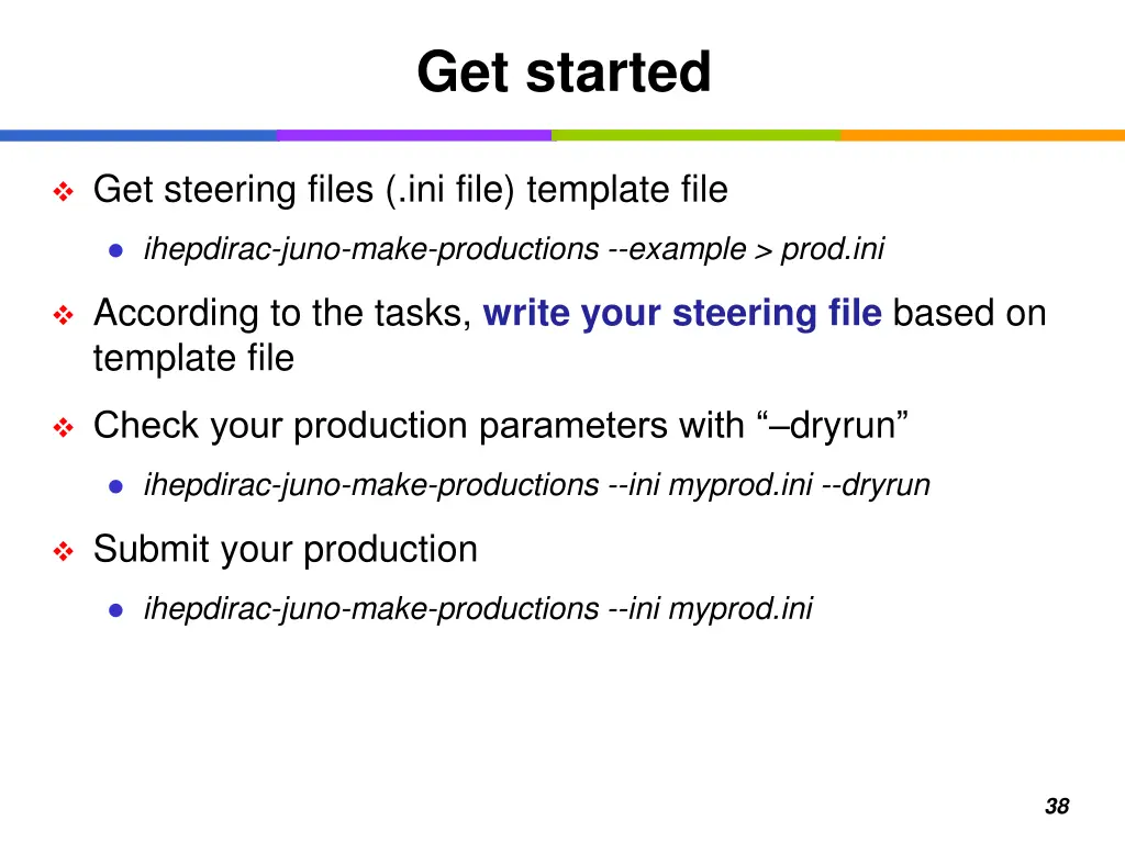 get started