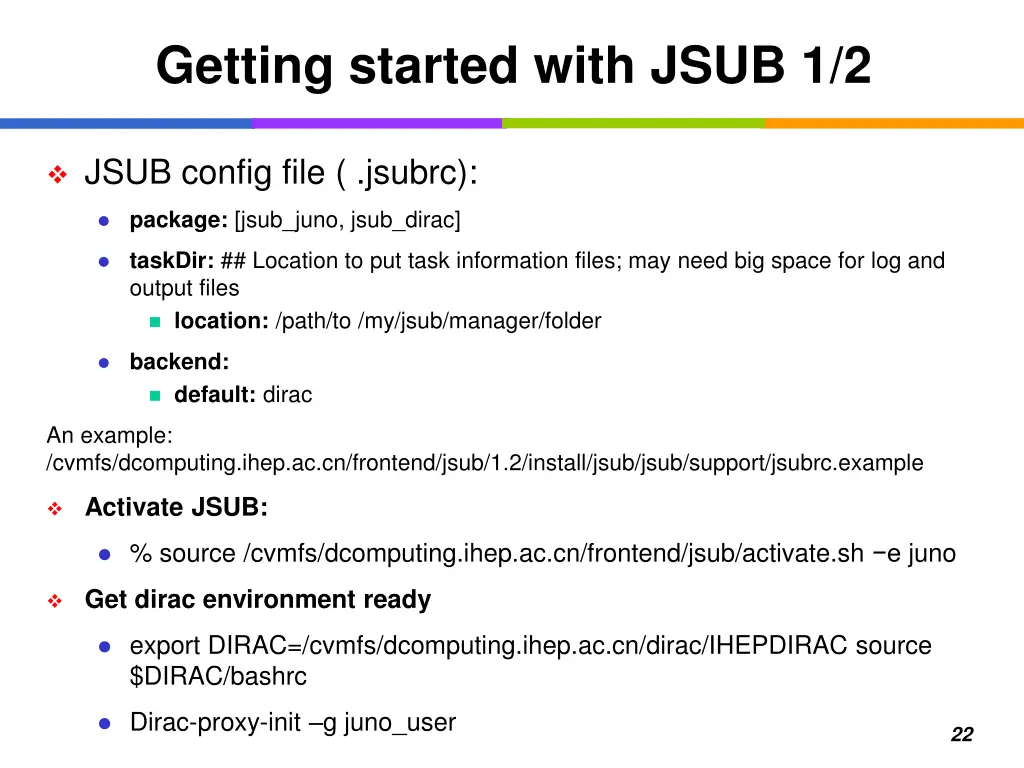 getting started with jsub 1 2