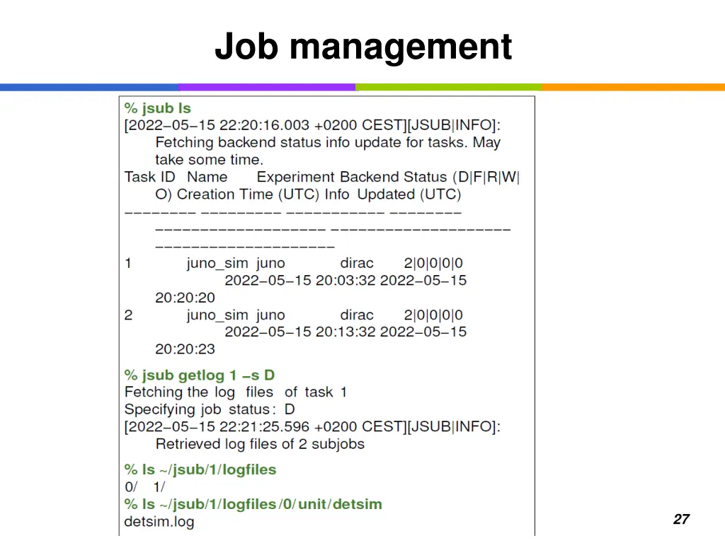 job management