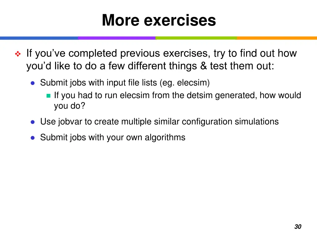 more exercises 1