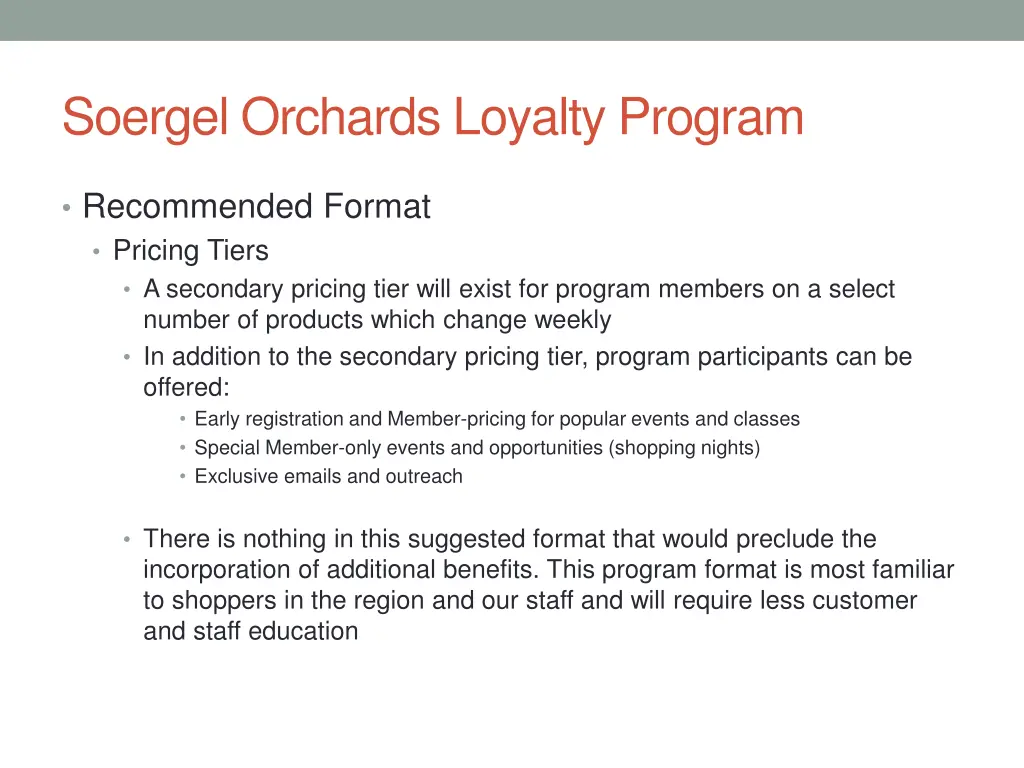 soergel orchards loyalty program