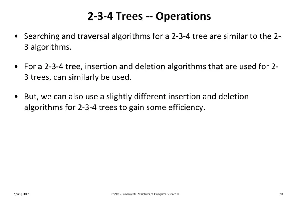 2 3 4 trees operations