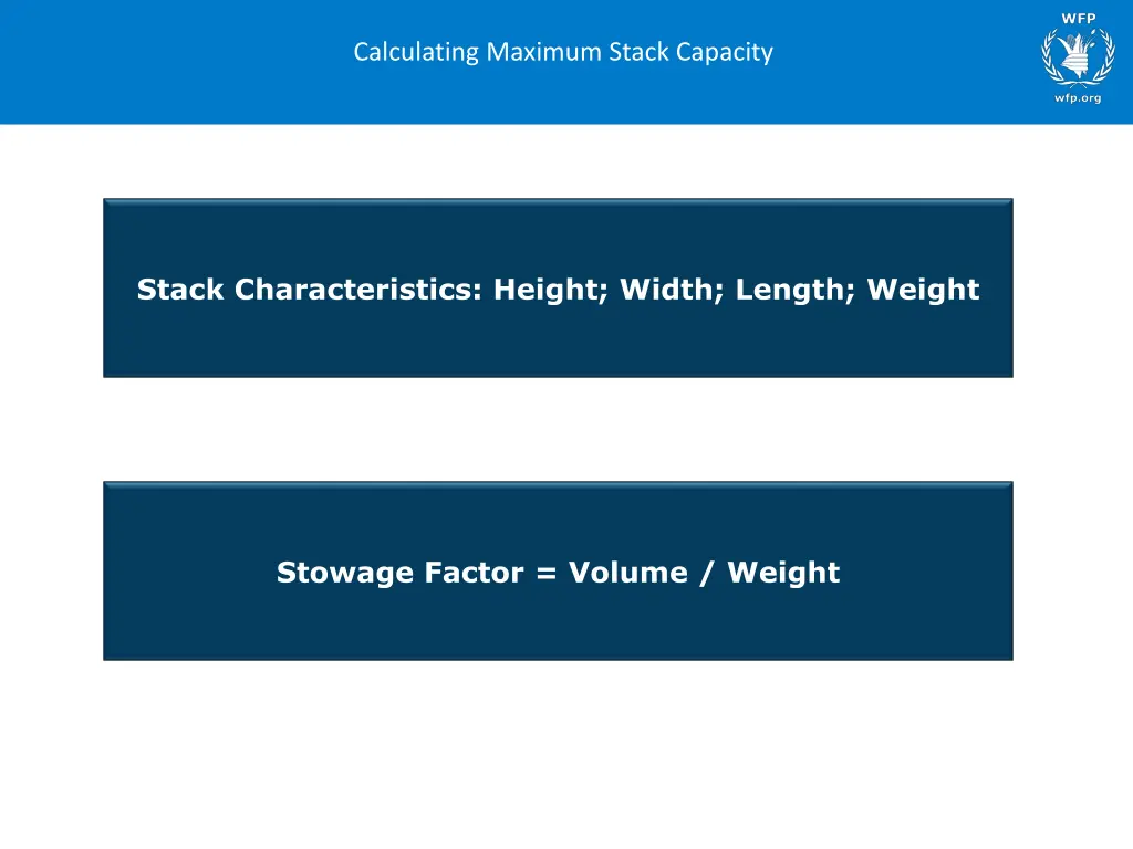 calculating maximum stack capacity