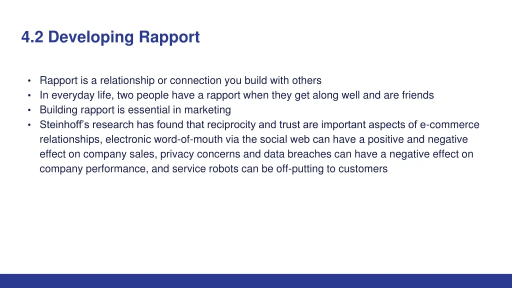 4 2 developing rapport