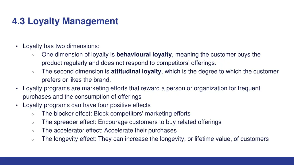 4 3 loyalty management