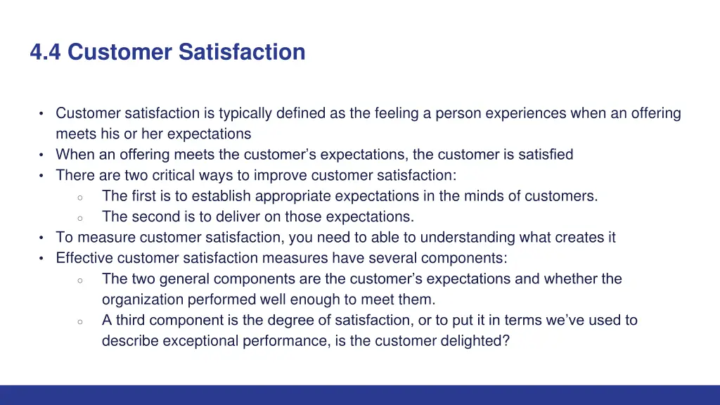 4 4 customer satisfaction
