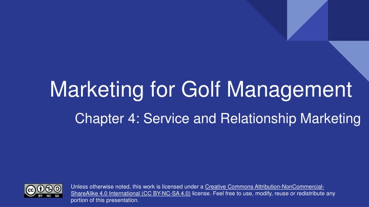 marketing for golf management