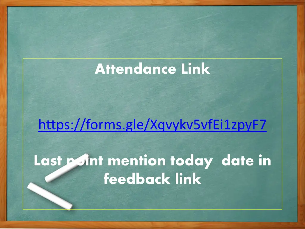 attendance link