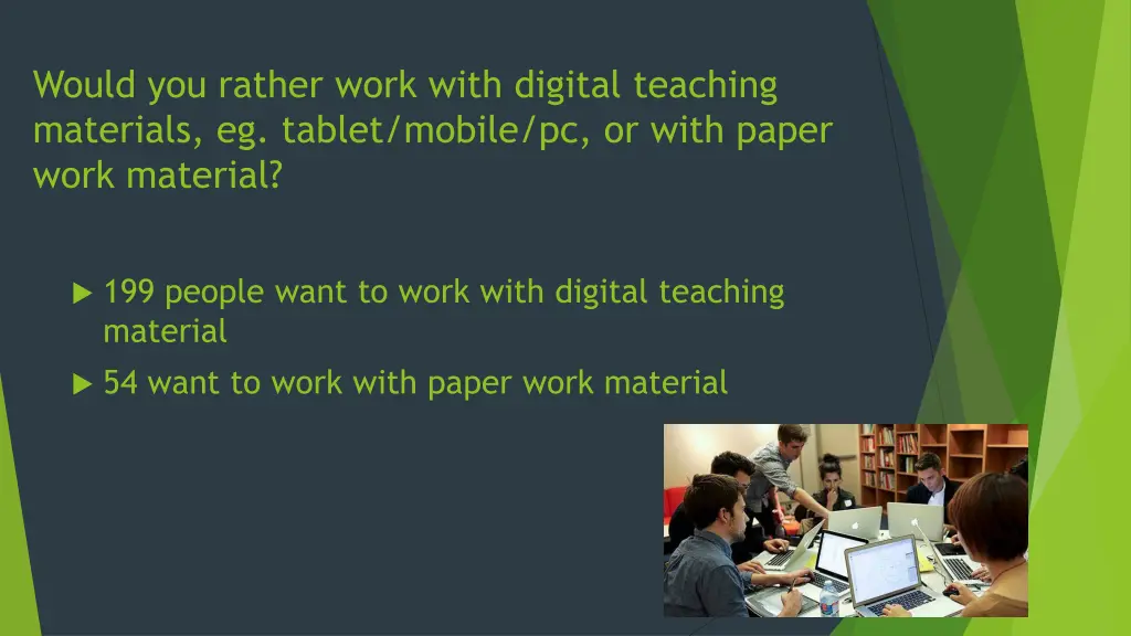 would you rather work with digital teaching