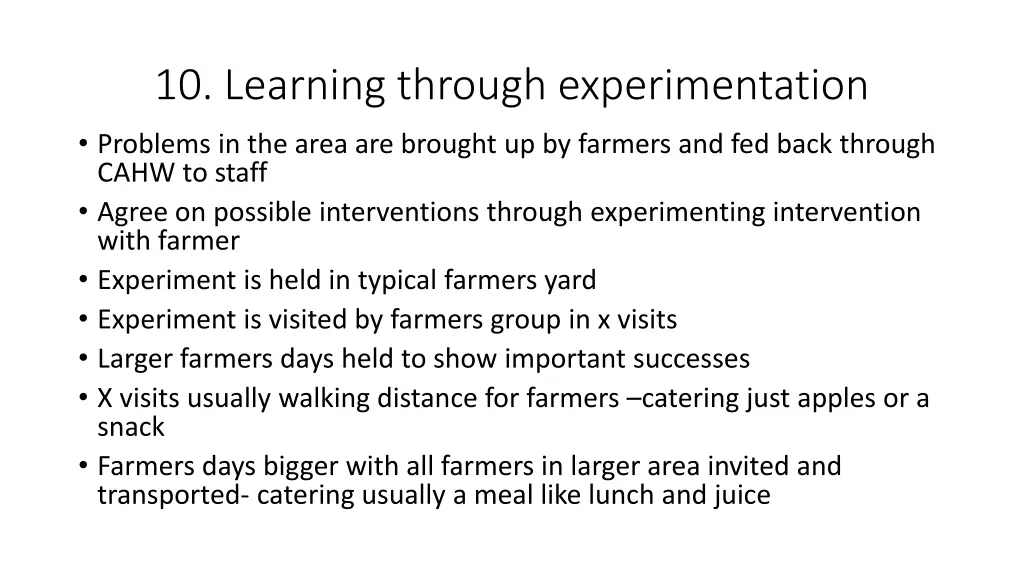 10 learning through experimentation