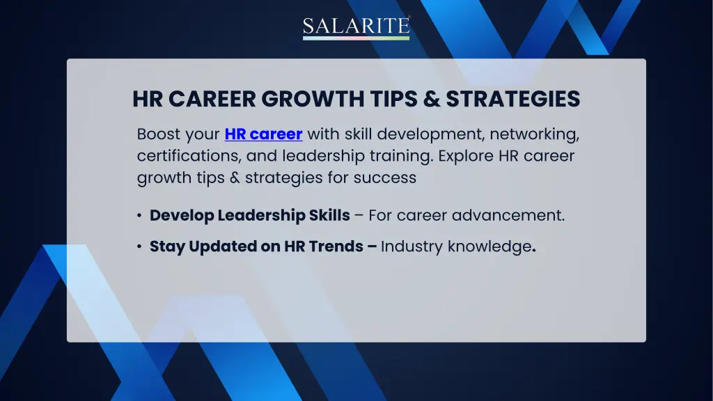 hr career growth tips strategies