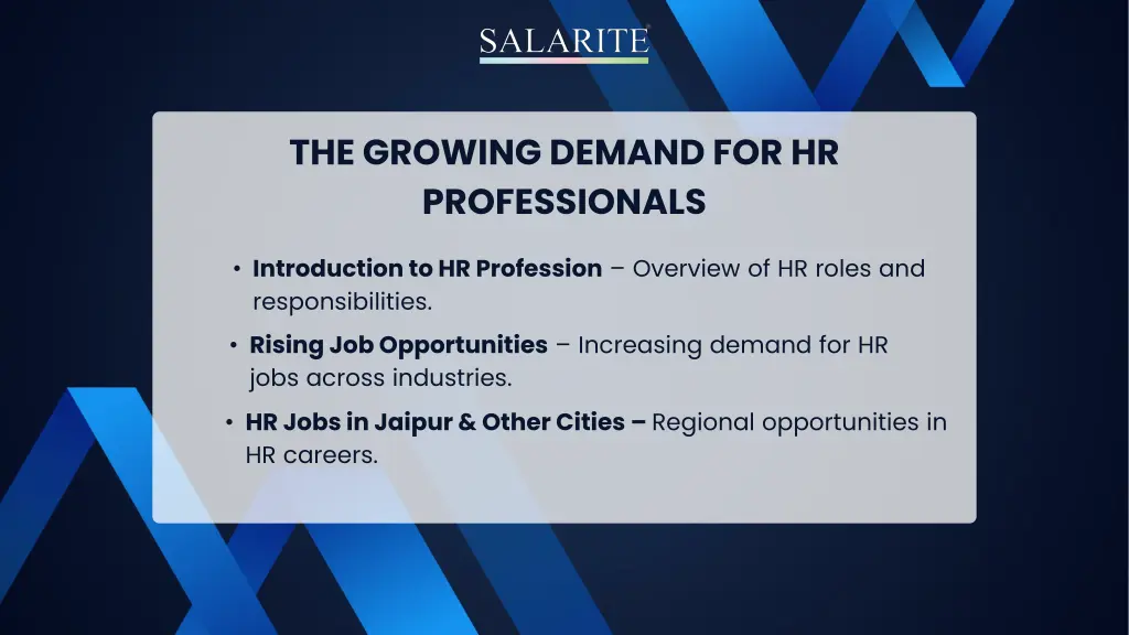 the growing demand for hr professionals