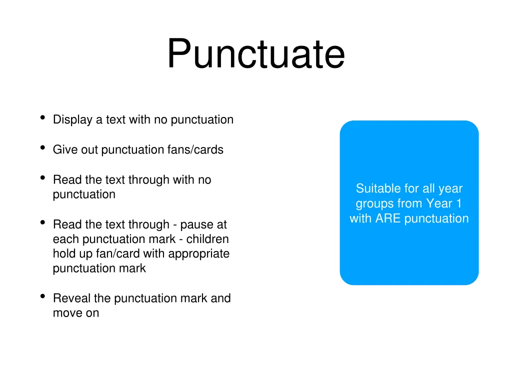 punctuate