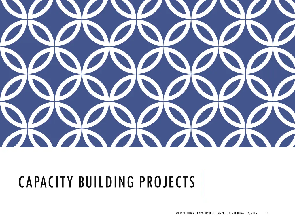 capacity building projects