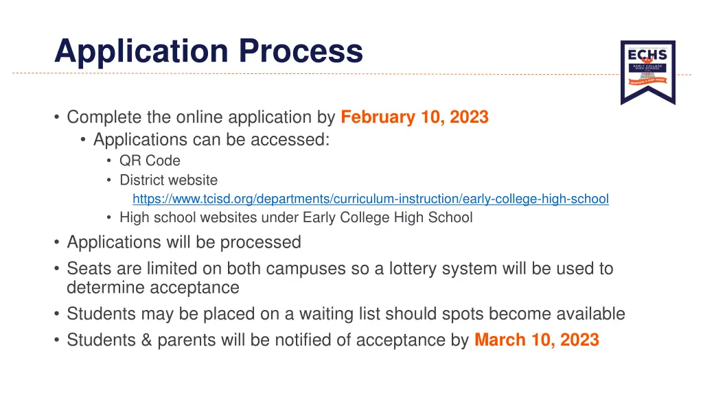 application process
