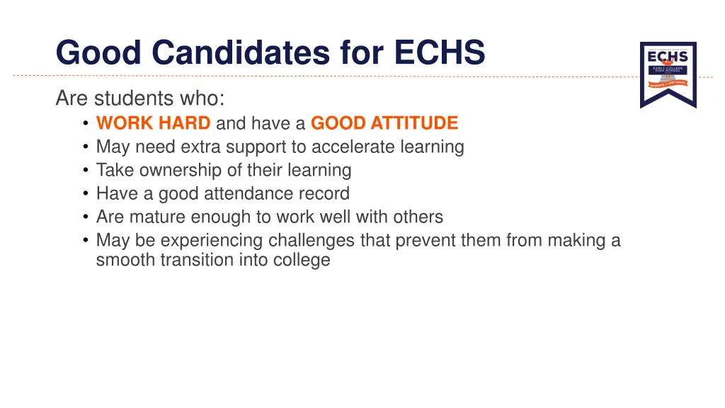 good candidates for echs