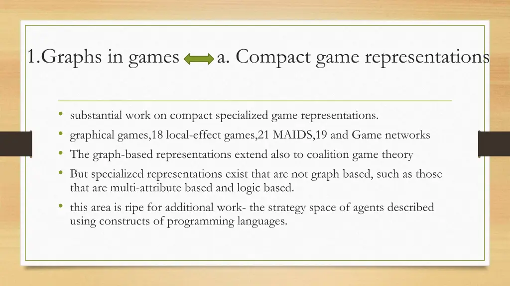 1 graphs in games a compact game representations
