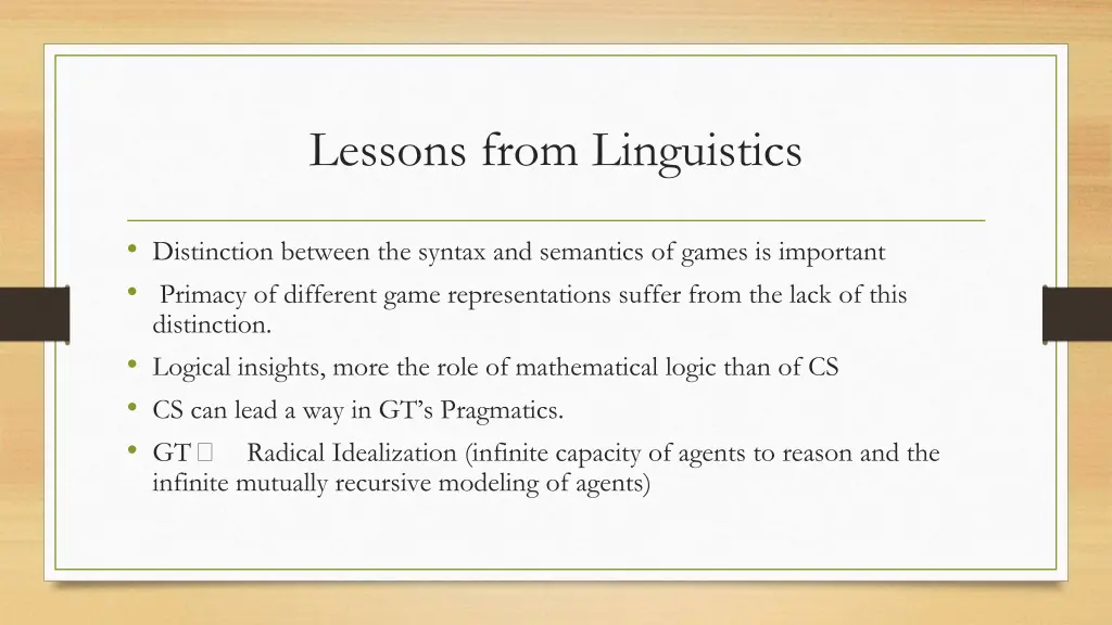lessons from linguistics 1