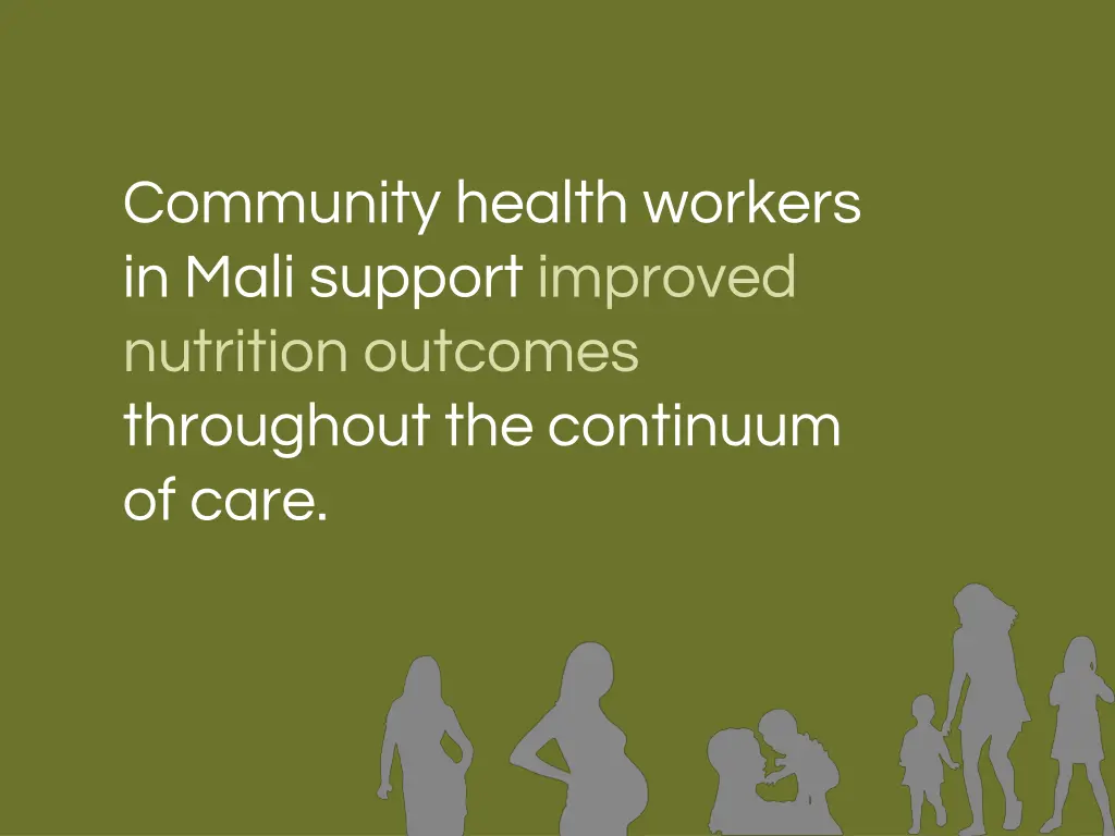 community health workers in mali support improved