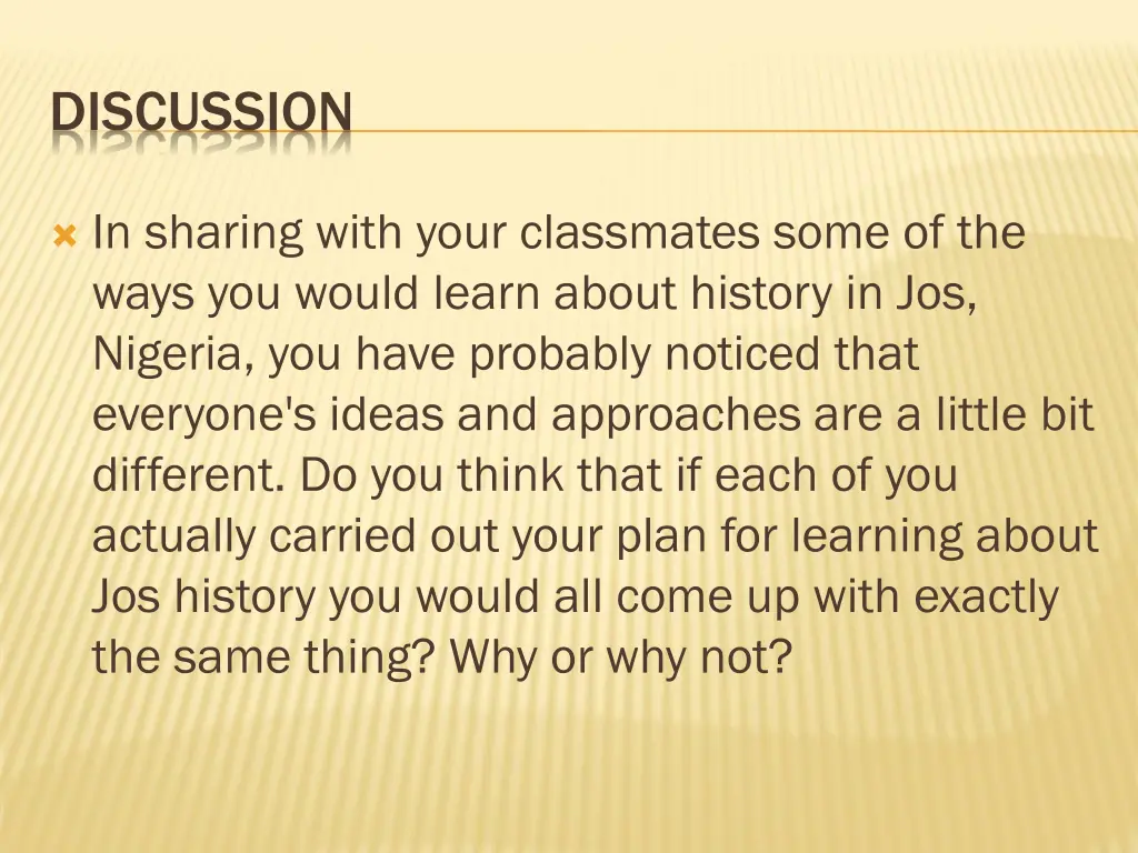 discussion