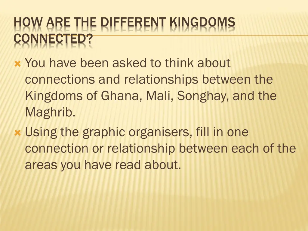 how are the different kingdoms connected