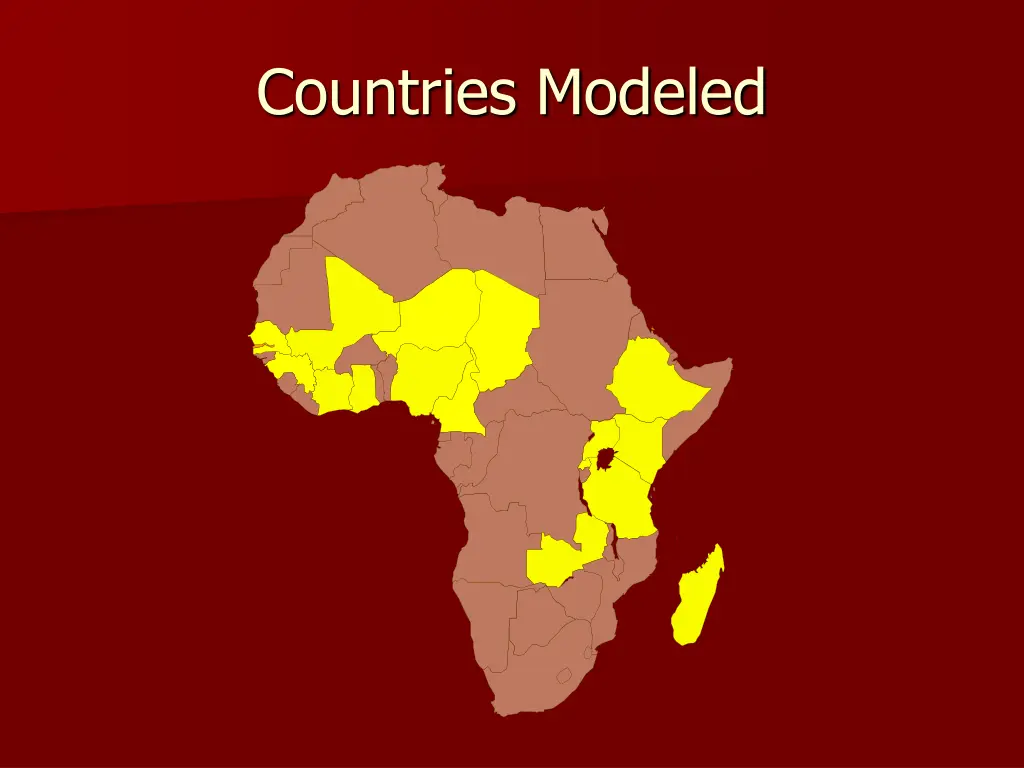 countries modeled