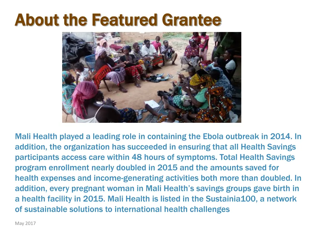 about the featured grantee about the featured 1