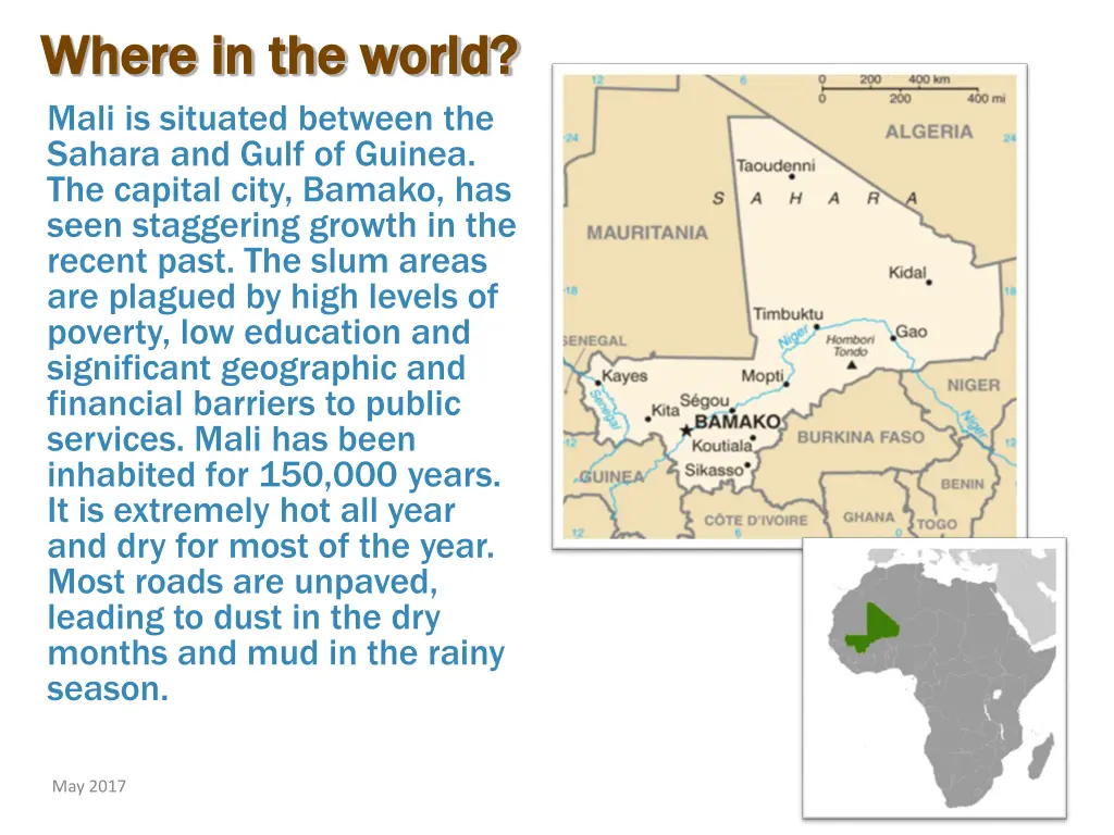 where in the world where in the world mali