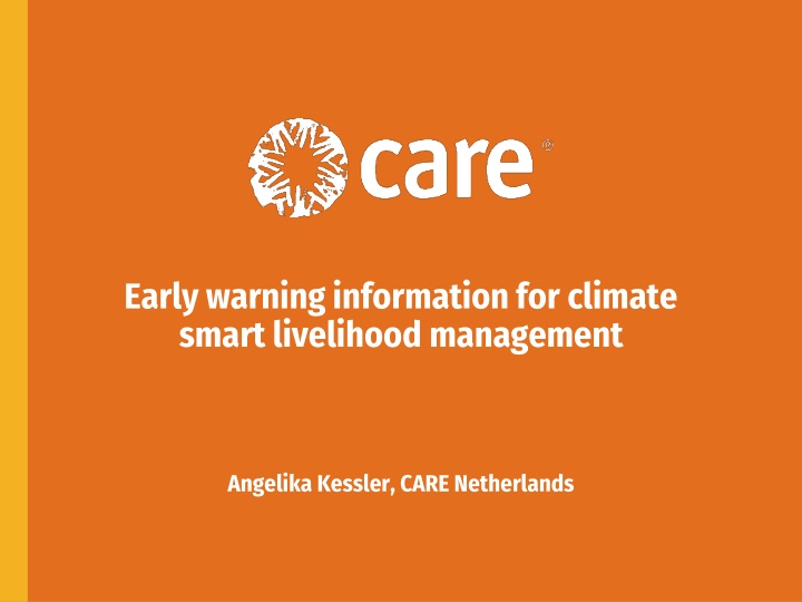 early warning information for climate smart