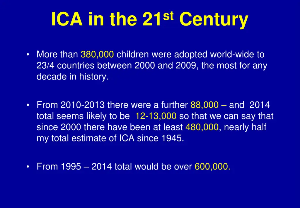 ica in the 21 st century
