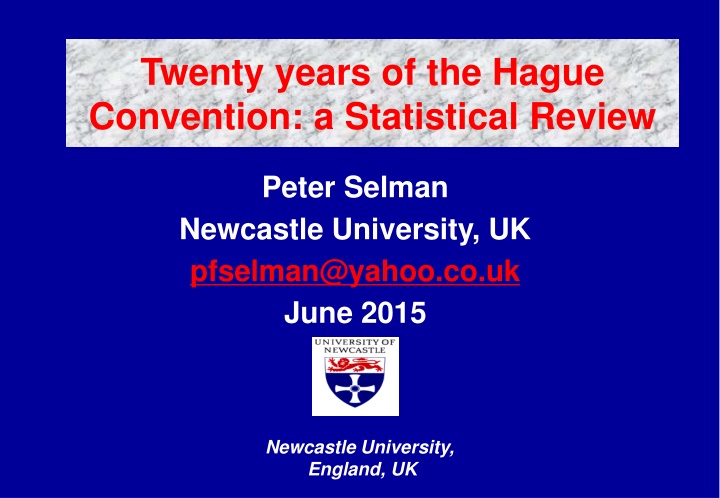 twenty years of the hague convention