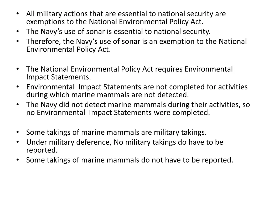 all military actions that are essential