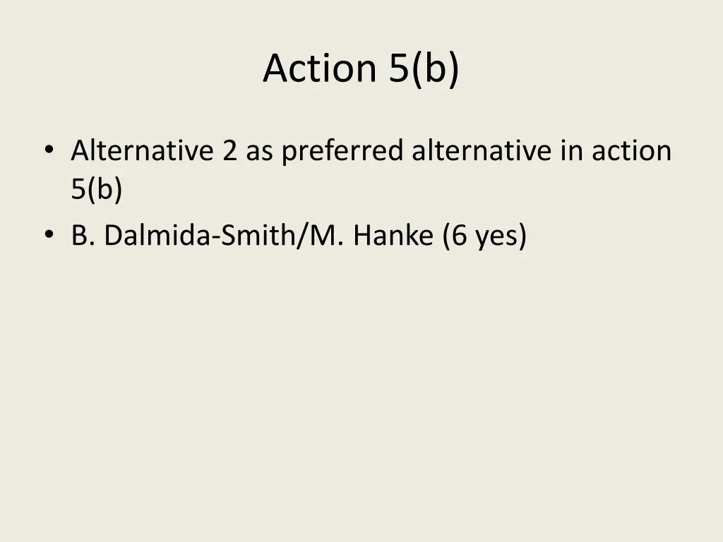 action 5 b
