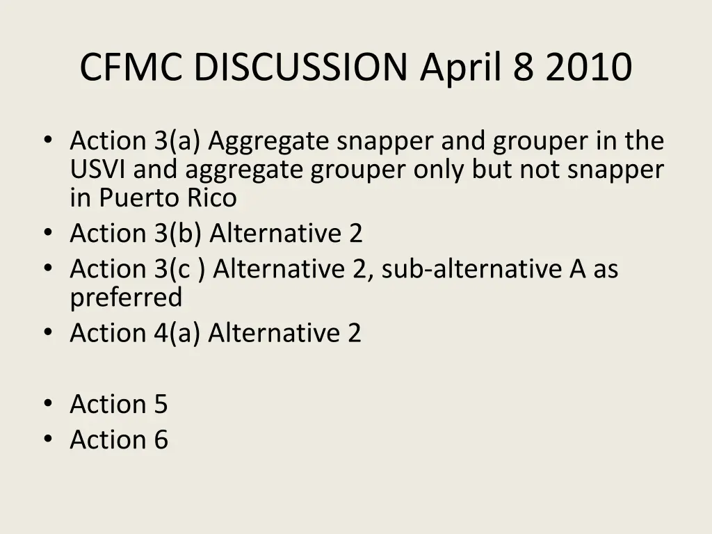 cfmc discussion april 8 2010