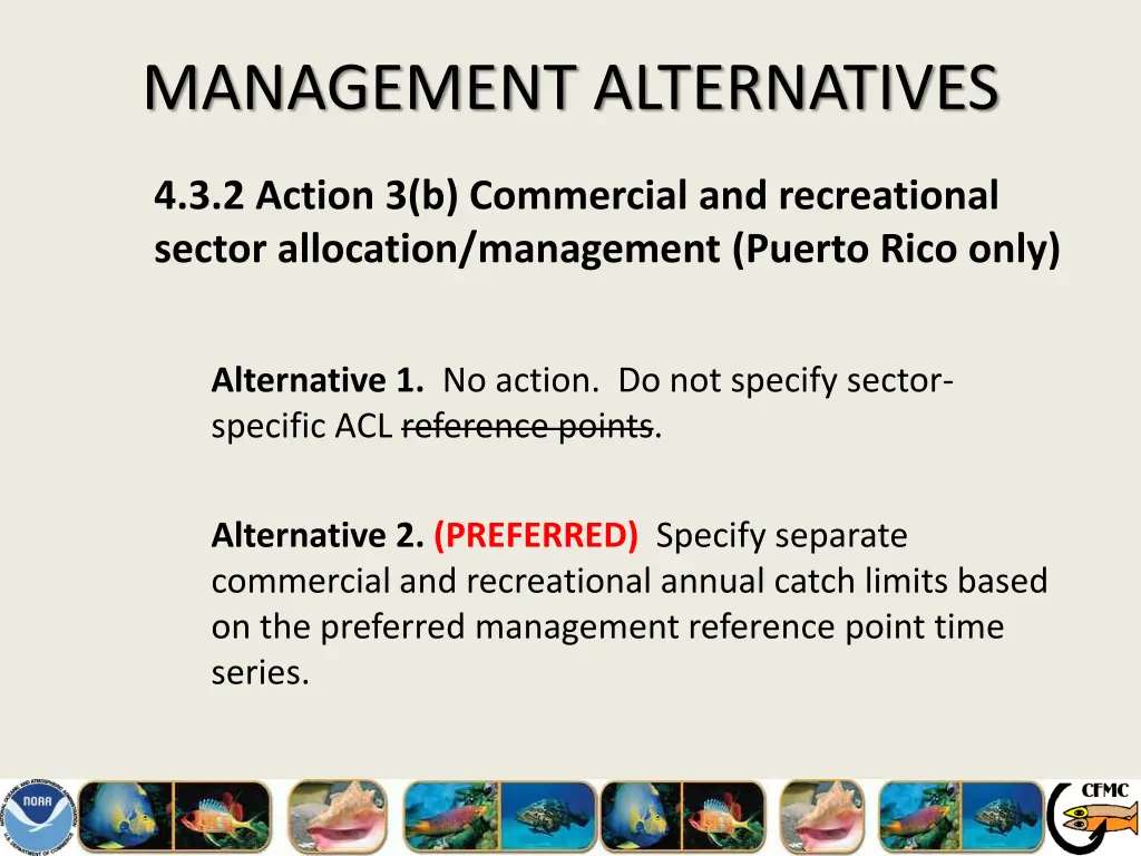 management alternatives 14