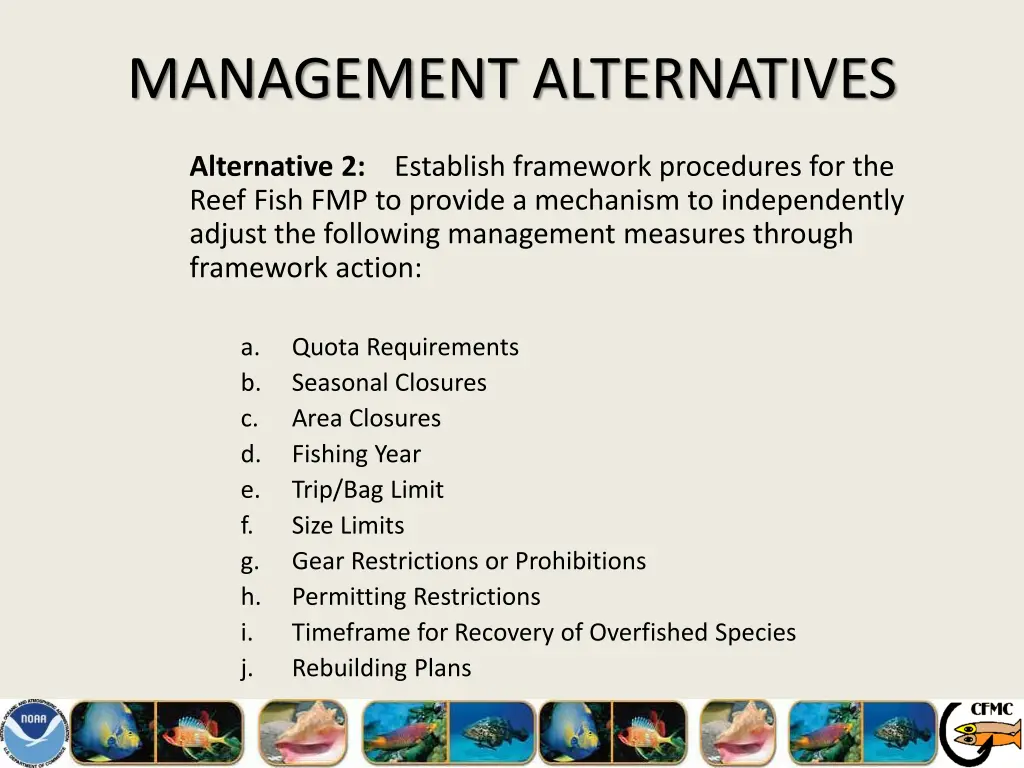 management alternatives 26